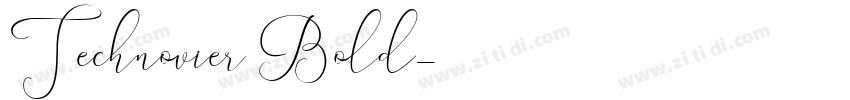 Technovier Bold字体转换